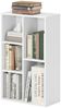 Bücherregal aus Holzwerkstoff mit 5 offenen Fächern, 50x24x80 cm, Weiß Bild 3