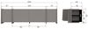 TV-Board Brock - Aschenfurnier warmes Grau, 200 cm Bild 4