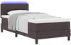 vidaXL Boxspringbett mit Matratze Dunkelbraun 100 x 200 cm Stoff 3342187 Bild 3