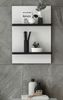 Furn.Design 'Design-D' Hängeregal mit 2 Ablagen, Holzwerkstoff weiß / schwarz, 40 x 12 x 62 cm Bild 2