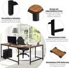 KOMFOTTEU Eckschreibtisch Computertisch Gaming Tisch, in L-Form, 167,5 x 125,5 x 73,5 cm Bild 4