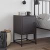 vidaXL Nachttisch Schwarz 36x39x60,5 cm Stahl 846446 Bild 3