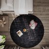 Gabbeh Teppich - Loribaft Softy - NaturEleganz 200 x 200 cm - grau - rund Bild 2