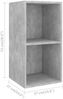 vidaXL TV-Wandschränke 4 Stk. Betongrau Spanplatte [3079839] Bild 5