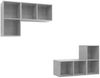 vidaXL TV-Wandschränke 4 Stk. Betongrau Spanplatte [3079839] Bild 2