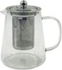 Glasteekanne 800 ml mit Edelstahlsieb – hitzebeständige Teekanne aus Glas für Tee, Kräuter und Aufgüsse – elegantes Design – 6er-Set Bild 1