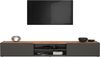 OTTO home Lowboard Garda,TV-Kommode,TV-Möbel,TV-Bank, stehend und hängend, stehend und hängend mit 2 Klappen, 1 Einlegeboden, Breite 210 cm Bild 3