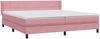 vidaXL Boxspringbett mit Matratze Rosa 180x210 cm Samt 3318128 Bild 4