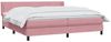 vidaXL Boxspringbett mit Matratze Rosa 180x210 cm Samt 3318128 Bild 3