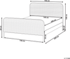 Bett mit Lattenrost Kiefernholz GONFARON 140 x 200 cm Hellbraun Bild 2