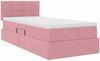 vidaXL Aufbewahrungsbett mit Matratze Rosa 90 x 200 cm Samt 3370736 Bild 5