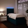 vidaXL Boxspringbett mit Matratze Blau 90x190 cm Samt 3293090 Bild 5