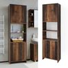Badschrank Maris Eiche rustikal 56.1 x 190 cm Vicco Bild 2