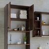 Badschrank Maris Eiche rustikal 56.1 x 190 cm Vicco Bild 5