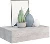 vidaXL Wandregal mit Schublade Betongrau 40x23,5x10 cm MDF 330251 Bild 3