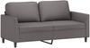 vidaXL 2-Sitzer-Sofa Grau 140 cm Kunstleder 359335 Bild 2