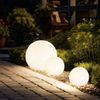 3er Set LED Solar Steckleuchten, Kugel Design, weiß Bild 2