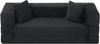 LVHOM Schlafsofa 2 Sitzer mit Seitentaschen, Bodensofa mit schlaffunktion, Klappsofa aus Cord, kein Aufbau erforderlich, Dunkelgrau Bild 2