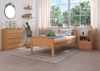 Seniorenbett Überlänge extra hoch Einzelbett Buche 90x200 V-60. 70-09-220 Bild 2