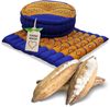 livasia Meditationskissen Meditationskissen Set L, handgefertigt, Ø 38x14cm / Matte 50x50x4,5cm, Kapok Bild 5