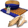 livasia Meditationskissen Meditationskissen Set L, handgefertigt, Ø 38x14cm / Matte 50x50x4,5cm, Kapok Bild 4