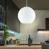 LED Pendelleuchte aus Glas und Nickel mit 300 mm MOON Bild 4