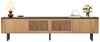 BlingBin Lowboard Moderner TV-Schrank, TV-Ständer, TV-Paneel, Fernsehschrank (1er Set, 1 St, Gesamtabmessungen: 190 x 35 x 45 cm, Gewichtskapazität: 60KG), Fernsehtisch mit 4 Türen Für Wohnzimmer, Eichenholzfarbe Bild 4