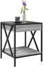 vidaXL Couchtisch mit Infinity-LED Grau Sonoma 40x40x49 cm 847695 Bild 5