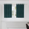 vidaXL Verdunkelungsvorhänge 2 pcs Dunkelgrün 140 x 140 cm Samt 4107208 Bild 1