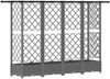 vidaXL Hochbeet mit Rankgitter und Dach Hellgrau 202,5 x 40 x 121 cm 42032595 Bild 5