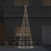 vidaXL LED Weihnachtsbaum mit Erdspießen Mehrfarbig 400 cm Eisen 42018755 Bild 3