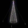 vidaXL LED Weihnachtsbaum mit Erdspießen Mehrfarbig 400 cm Eisen 42018755 Bild 4