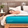 leevitex® Spannbettlaken, Premium 170g/m², Gummizug: rundum, schwer und dick, 100% Jersey-Baumwolle, Türkis / Ocean, 140 x 200 - 160 x 220 cm Bild 3