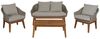MCW Gartenlounge-Set MCW-N37, (4-tlg), Mit Fußbodenschoner, Vier Sitzplätze Bild 2