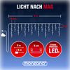 Deuba Lichterkette 10m 200 LED Innen & Außen Kaltweiß Regenlichterkette Weihnachten Deko Regen Bild 2