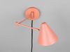 LED Wandleuchte mit Stecker, Schalter und Schwenkarm, Apricot, Höhe 16cm Bild 4