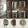 INOSIGN Badmöbel-Set Siena, 4 teilig, bestehend aus:, (Set), Hochschrank schmal, WBU, Spiegelschrank, Hochschrank breit Bild 4