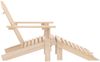 vidaXL Adirondack-Gartenstuhl mit Fußteil Massivholz Tanne 315862 Bild 3