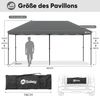 Sekey One-Touch Pop Up Pavillon 3×6, grau Bild 3