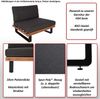 2er-Set Lounge-Sessel HWC-H54, Garten-Sessel, Spun Poly Akazie Holz FSC-zertifiziert Alu ~ braun, Polster cremeweiß Bild 2
