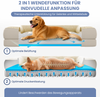 ELONEO Hundebett ELONEO - Orthopädisches Premium Hundebett, gelenkschonend, waschbar, Aus kuscheligem Sherpa-Fleece und strapazierfähigem Sofastoff Bild 3