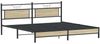 vidaXL Metallbett ohne Matratze Sonoma-Eiche 193x201 cm 3325118 Bild 5