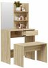 vidaXL Schminktisch-Set Sonoma-Eiche 74,5x40x141 cm 3114141 Bild 3