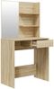 vidaXL Schminktisch-Set Sonoma-Eiche 74,5x40x141 cm 3114141 Bild 4