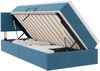 vidaXL LED-Speicherbett mit Matratze Dunkelblau 100 x 200 cm Samt 3371377 Bild 2