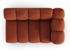 Micadoni Modulares Sofa Lupine 2-Sitzer Rechts Chenille Haga Terrakotta Bild 4