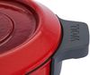 WOLL Iron Gusseisentopf rund Ø 24 cm 4,2 L – rote Emaillierung mit Tropfdeckel – alle Herdarten inkl. Induktion bis 250 °C spülmaschinenfest Bild 5
