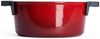 WOLL Iron Gusseisentopf rund Ø 24 cm 4,2 L – rote Emaillierung mit Tropfdeckel – alle Herdarten inkl. Induktion bis 250 °C spülmaschinenfest Bild 4