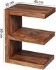 Beistelltisch MUMBAI Massivholz Sheesham E Cube 60cm hoch Wohnzimmer-Tisch Design braun Landhaus-Stil Couchtisch Bild 4