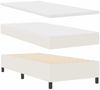 vidaXL Boxspringbett Creme und Weiß 100 x 200 cm Cordstoff 3337501 Bild 5